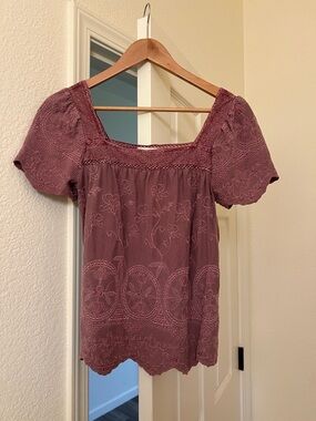 Lucky Brand Embroidered Top